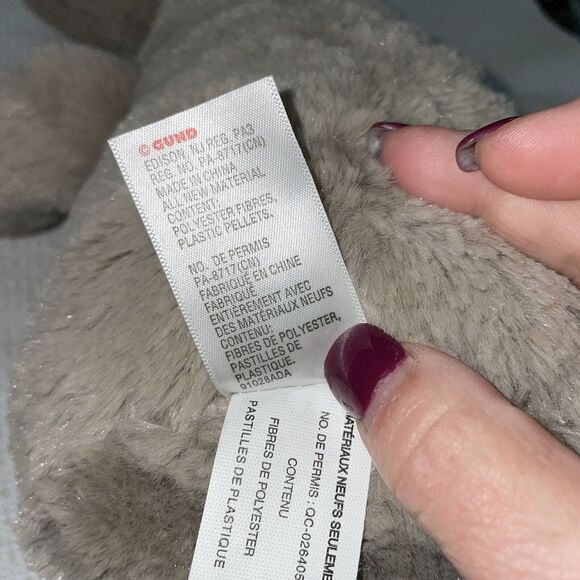 Baby Gund 12" Sloth Plush Toothpick Stuffed Animal Stitched Eyes Nursery Gift - Picture 8 of 11